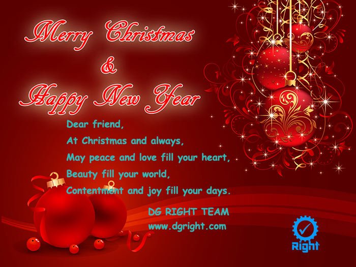 Merry Christmas and Happy New Year!