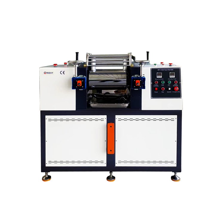 RT-110  Button Type Two Roll Mill (Electronic Heating & Water Cooling)