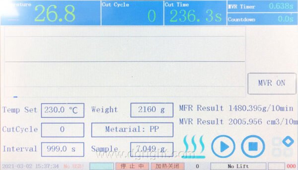 RT-701C Electronic Loading Melt Flow Rate Index Tester - Image 6