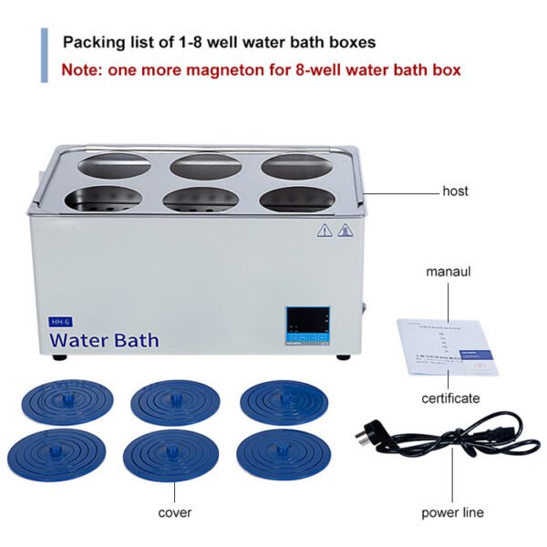 RT-317 Circulating Water Bath 6 Hole Constant Temperature Water Bath - Image 2