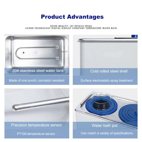 RT-317 Circulating Water Bath 6 Hole Constant Temperature Water Bath - Image 4