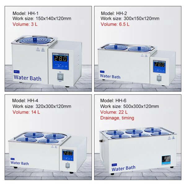 RT-317 Circulating Water Bath 6 Hole Constant Temperature Water Bath - Image 3