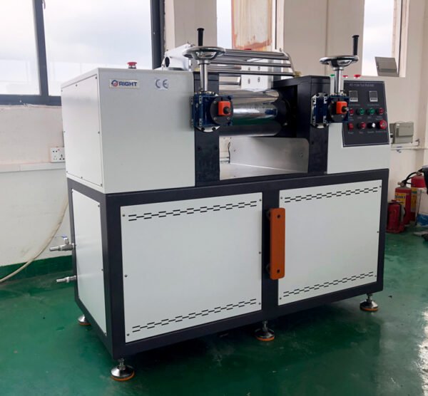 button type two roll mill
