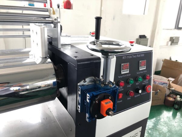 button type two roll mill