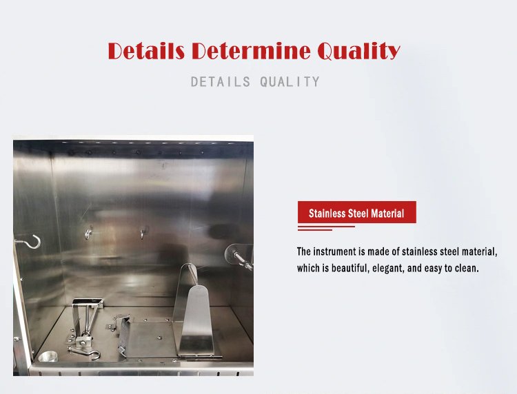 small 45 Degree Flame Retardant Tester