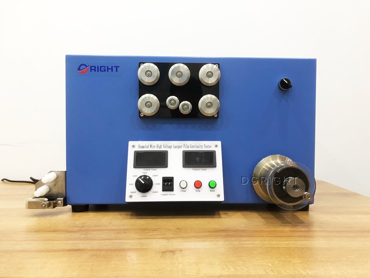 Enameled wire high voltage continuity tester