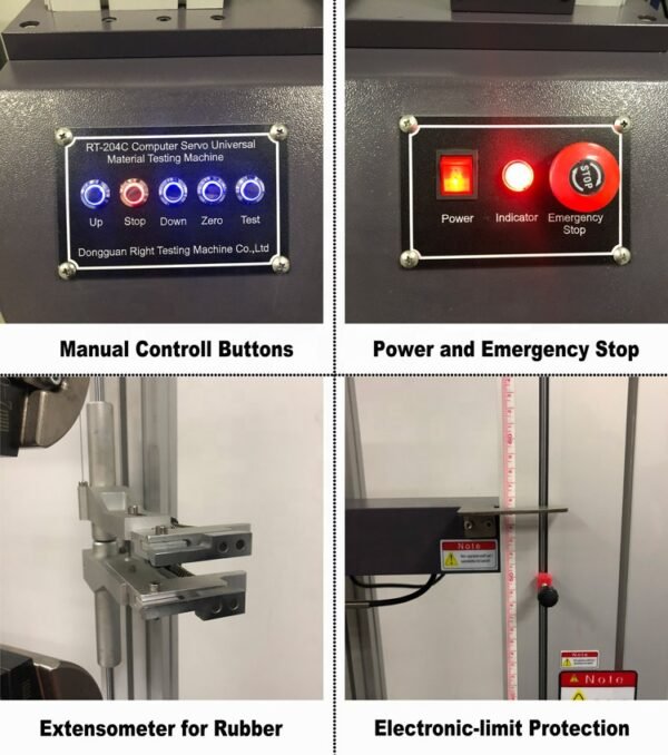 Universal Testing Machine With Extensometer