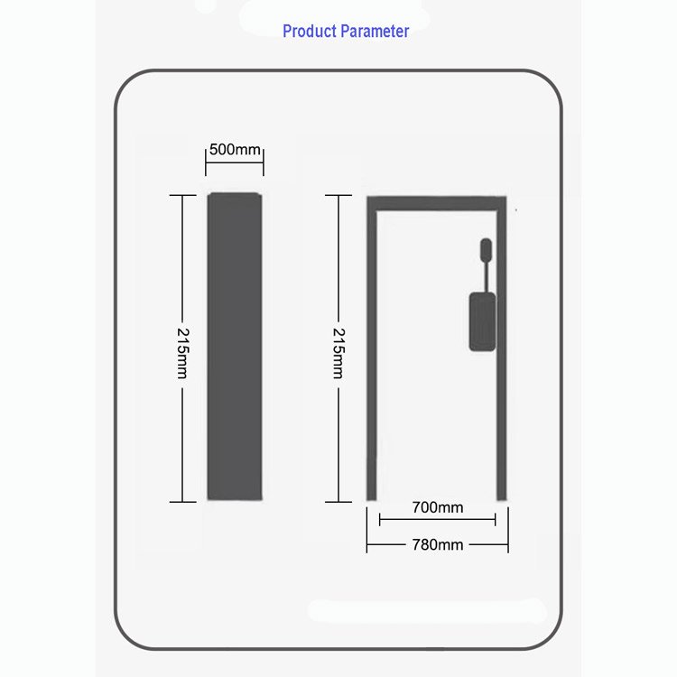 Infrared Human Body Temperature Detection Door