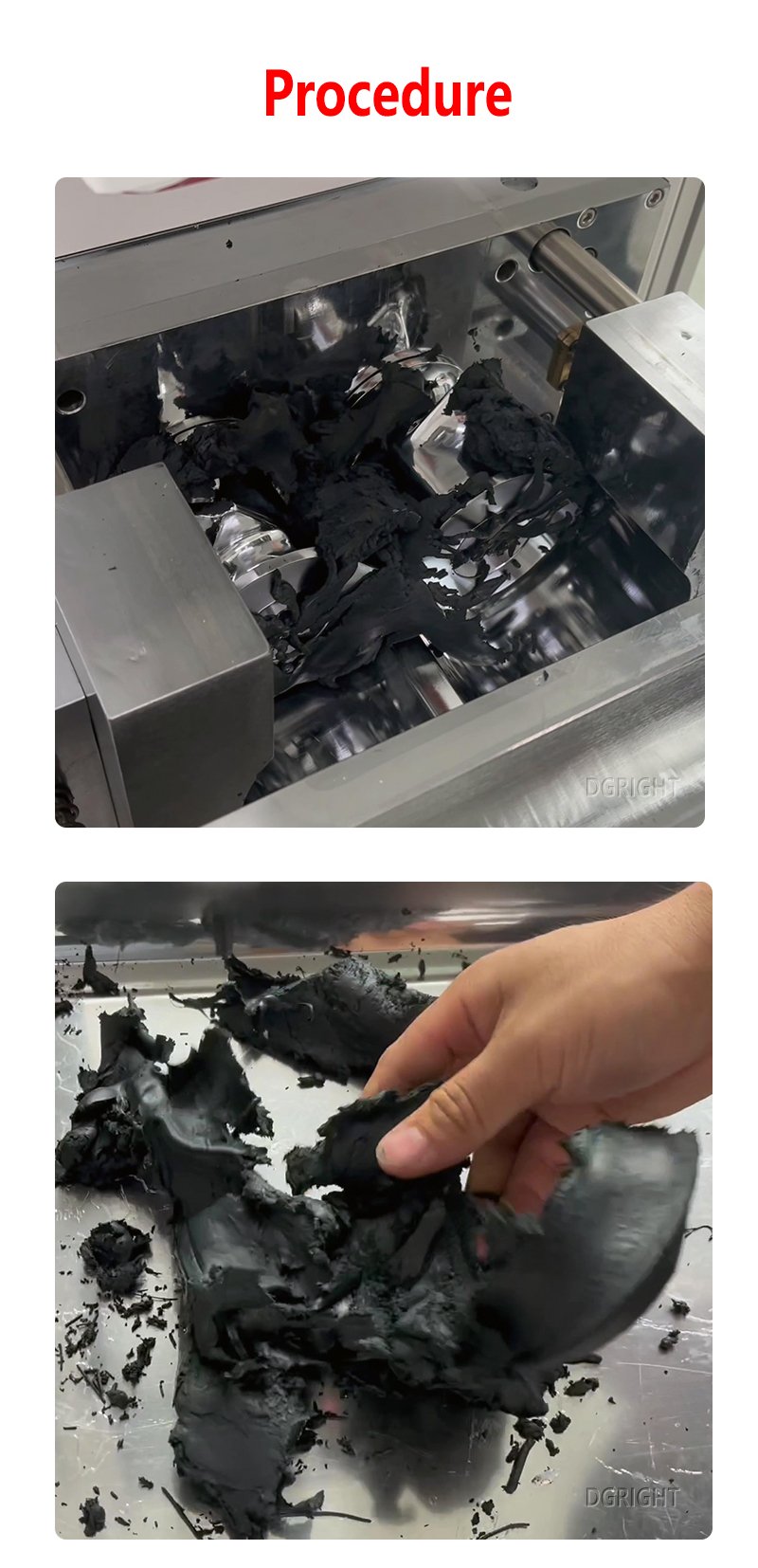 Opening and Closing Rubber Dispersion Kneader