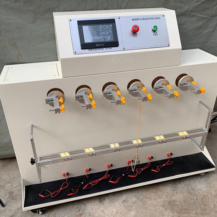 Plug wire bending testing machine