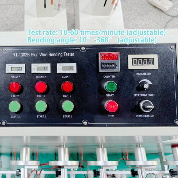 Plug wire bending testing machine