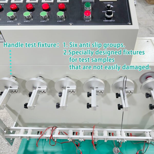 Plug wire bending testing machine