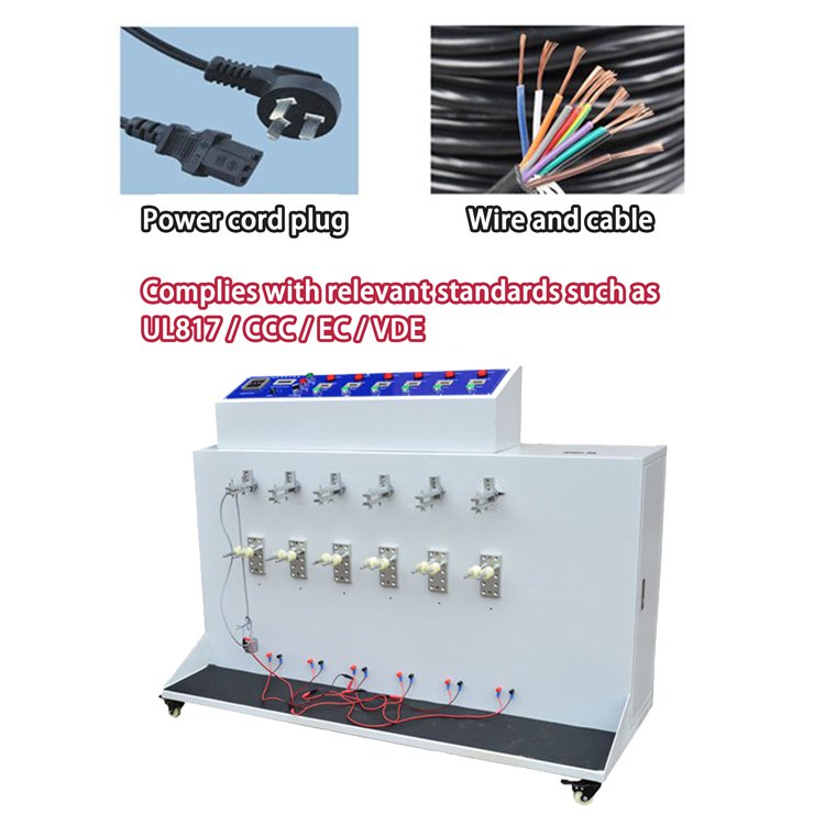 Plug wire bending testing machine