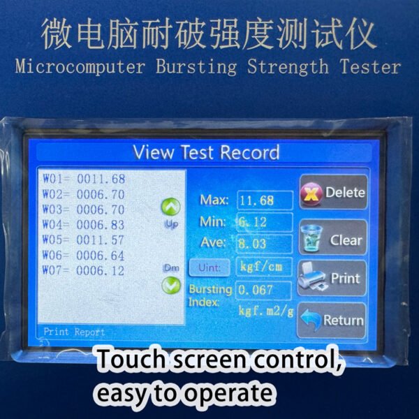 Automatic Rupture Strength Tester tester