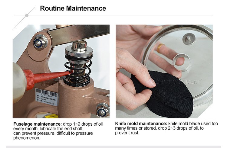 Handle Press Textile GSM Sample Cutter