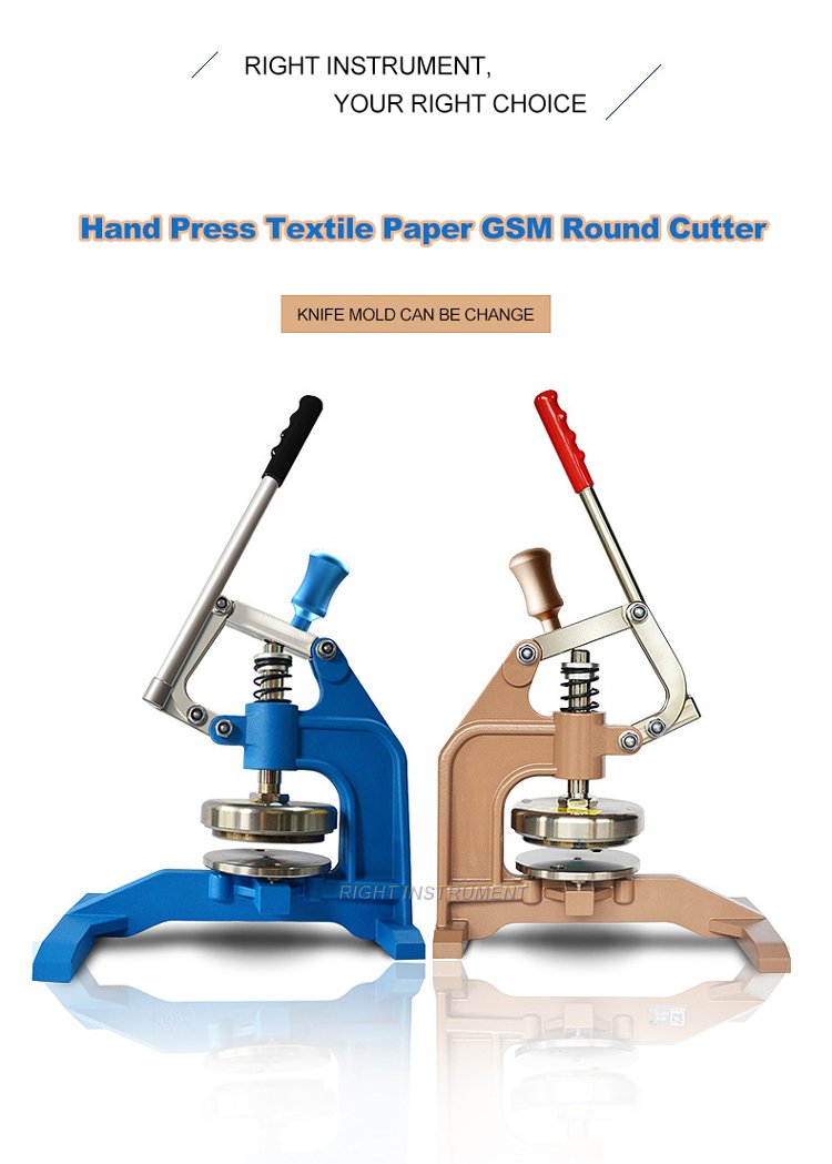 Handle Press Textile GSM Sample Cutter