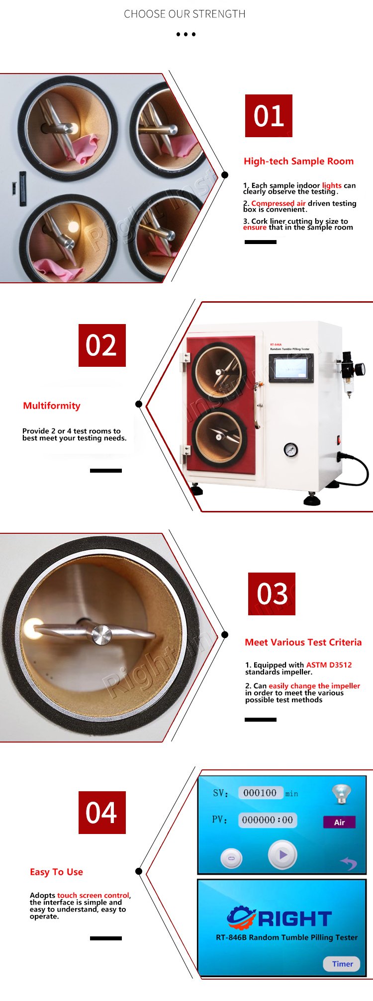 Fabric Random Tumble Pilling Tester