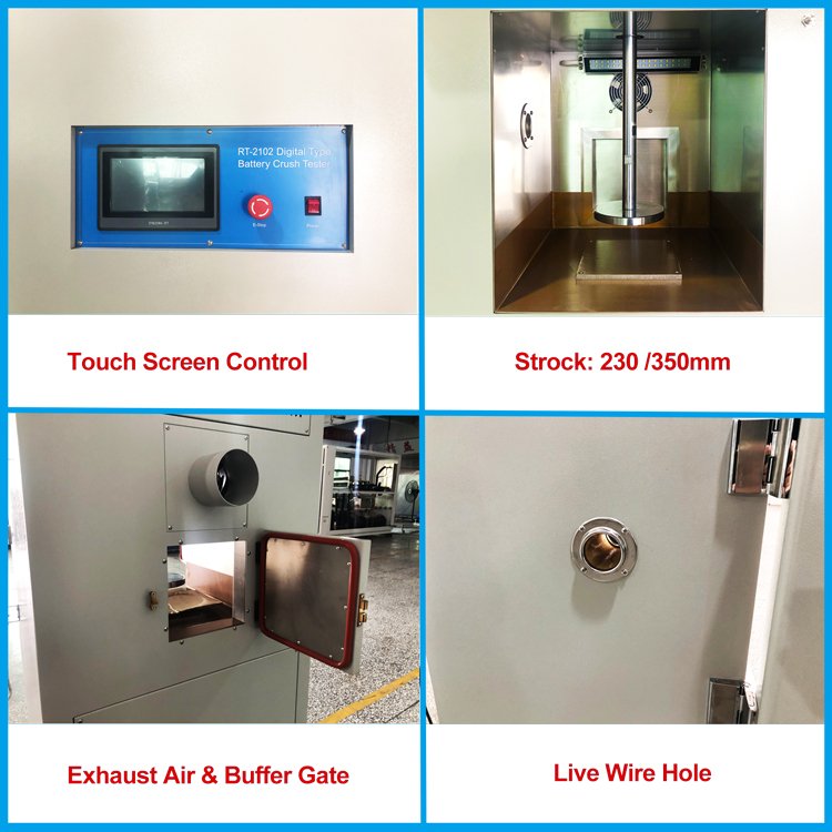 Lab Battery Explosion-proof Crush Squeezing Testing Machine