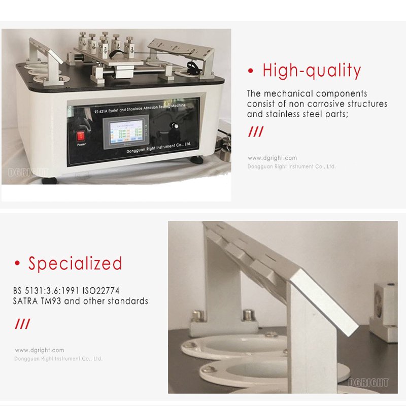 Shoe Hole Eyelet and Shoelace Abrasion Testing Machine