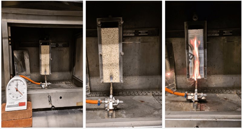 EN ISO 11925 Direct Impingement Building Material Flammability Tester