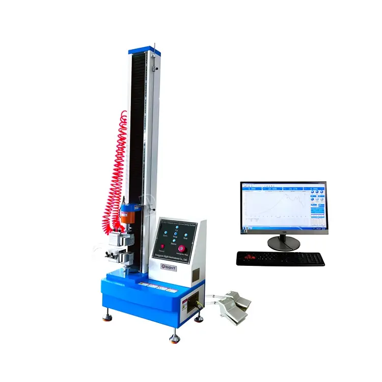 fabric tensile strength tester with pneumatic jaws