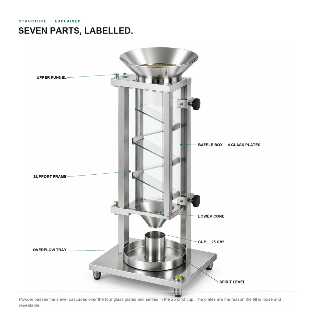 ISO 3923-2 Scott Volumeter